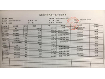 办理银行流水