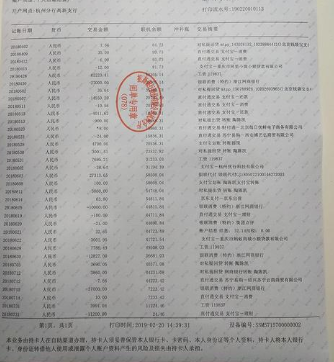 代打银行流水